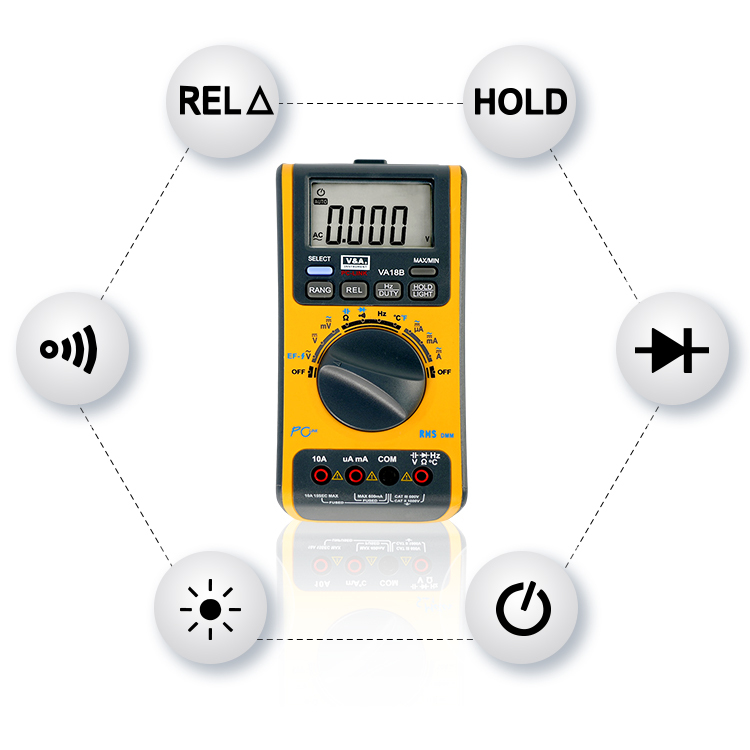 VA18B RMS Multimeter with USB - Image 4